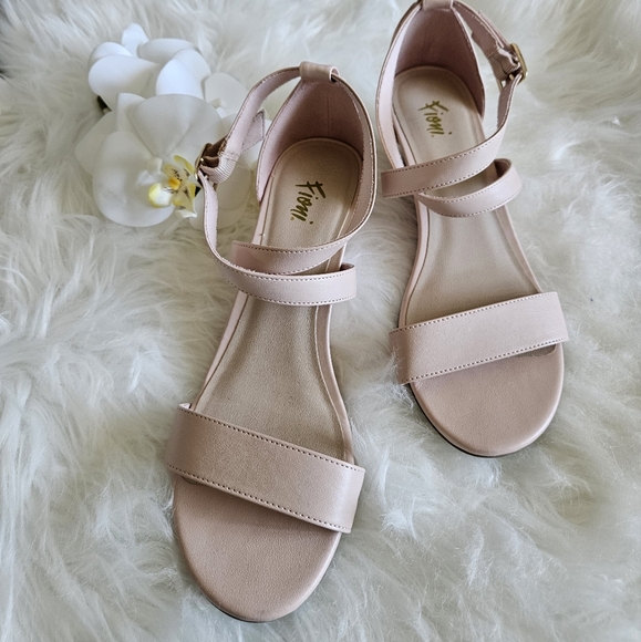 Women pink wedge sandal - Picture 5 of 8